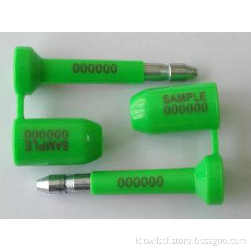 Green Container Plastic Security Seals Iso 17712 , High Sec